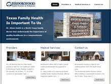 Tablet Screenshot of brookwoodfp.com